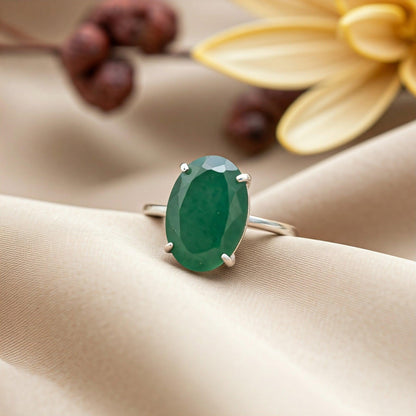 Green Aventurine Ring | Authentic Gemstone for Luck, Prosperity & Style