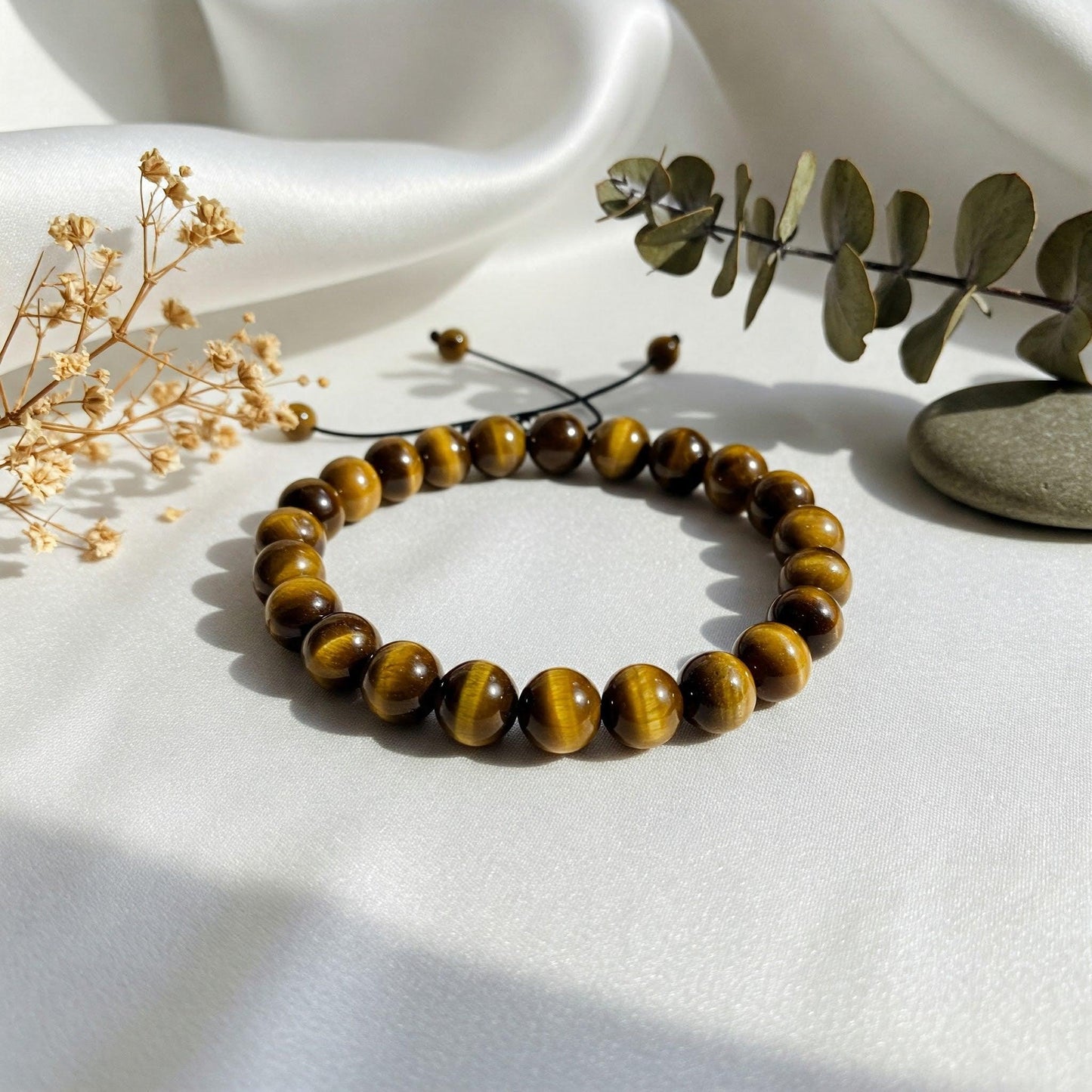 Tiger Eye Bracelet | Natural Protection, Confidence & Success Stone for Men & Women