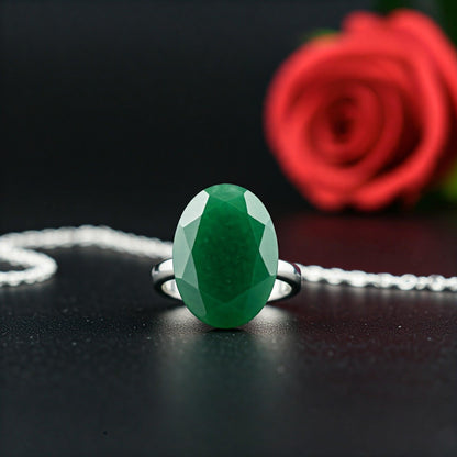 Green Jade Ring | Authentic Gemstone Jewelry for Prosperity & Elegance