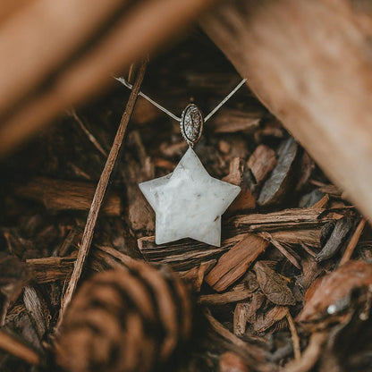 Clear Quartz Star Pendant | Amplify Energy, Clarity, Intention Setting