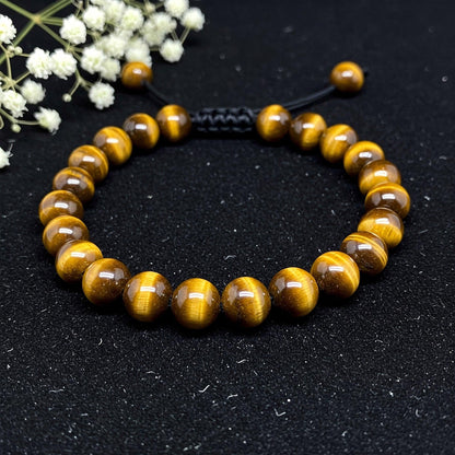 Tiger Eye Bracelet | Natural Protection, Confidence & Success Stone for Men & Women