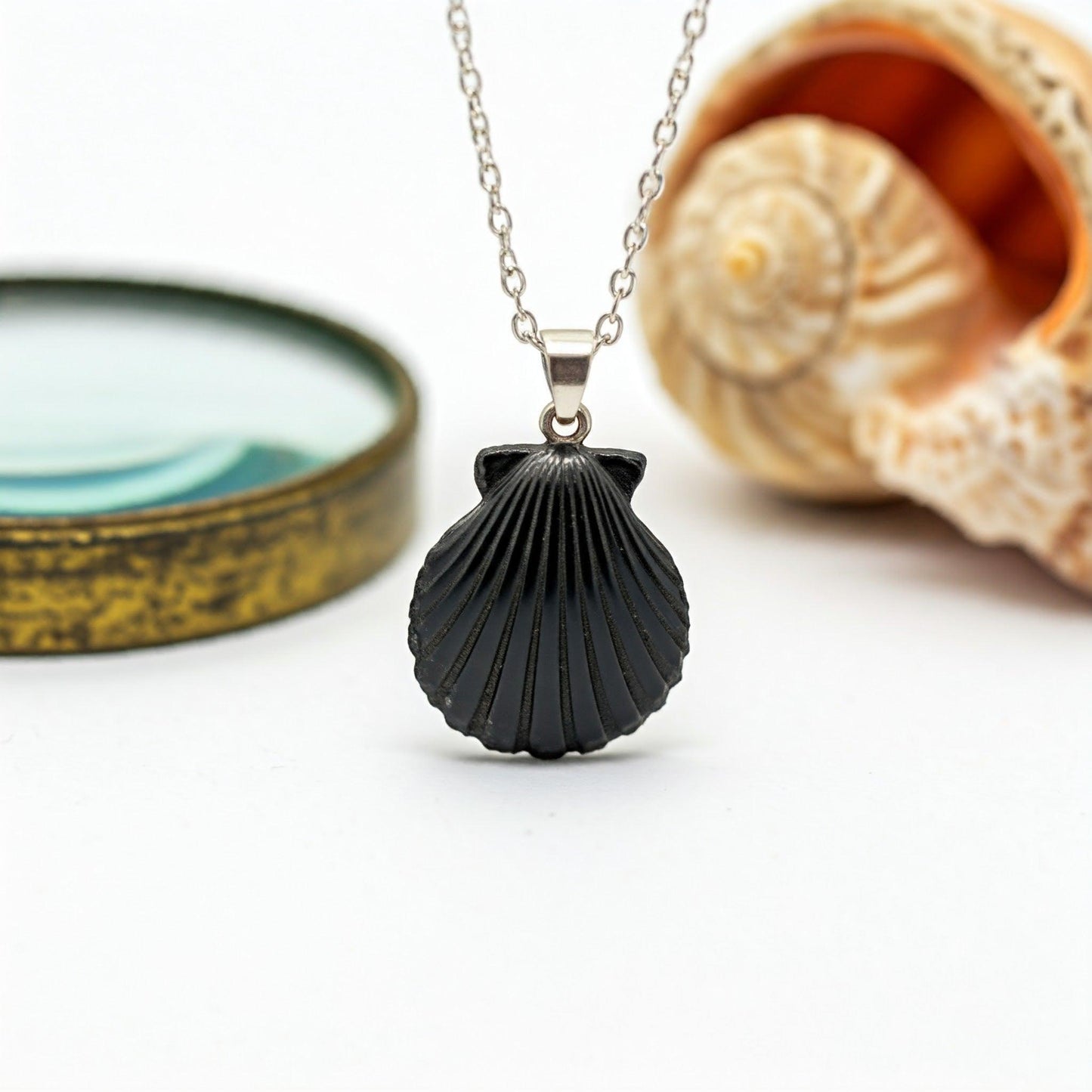 Black Obsidian Pendant | Authentic Healing Crystal for Protection and Energy Balance with Stainless Steel Chain