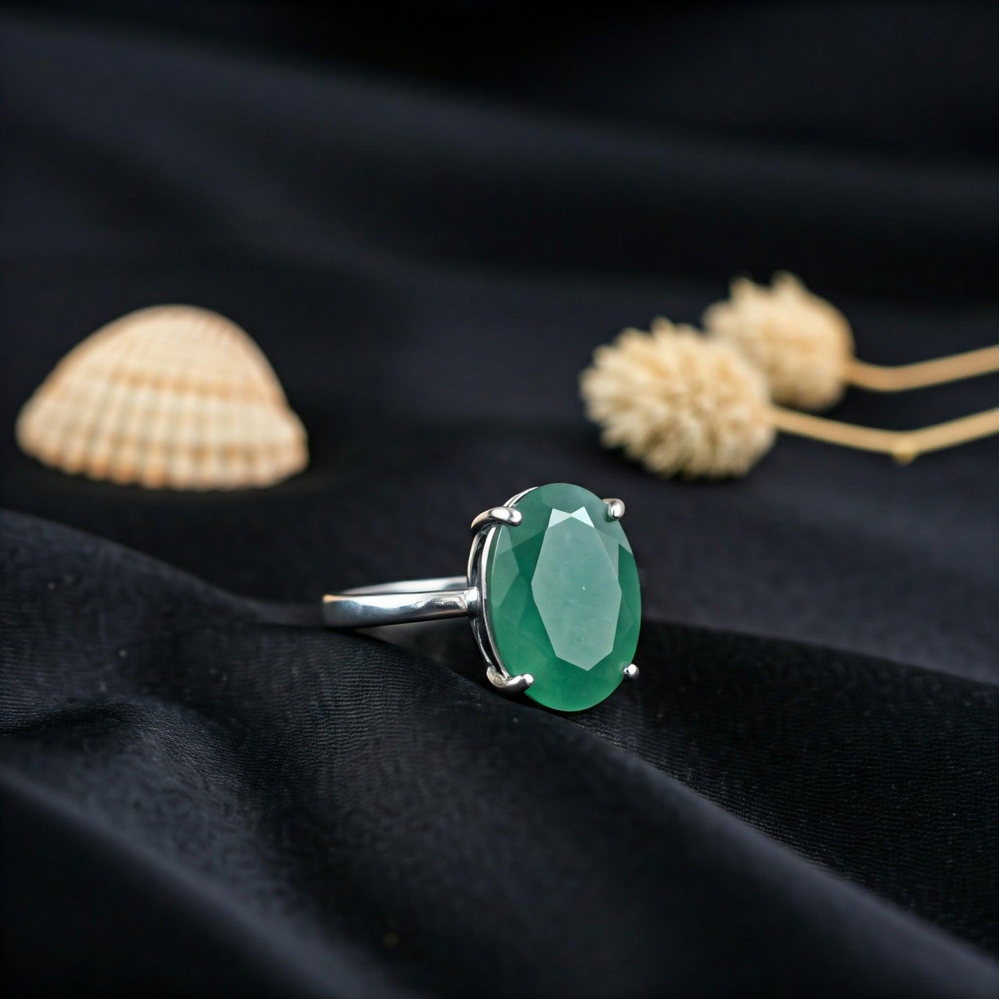 Green Aventurine Ring | Authentic Gemstone for Luck, Prosperity & Style