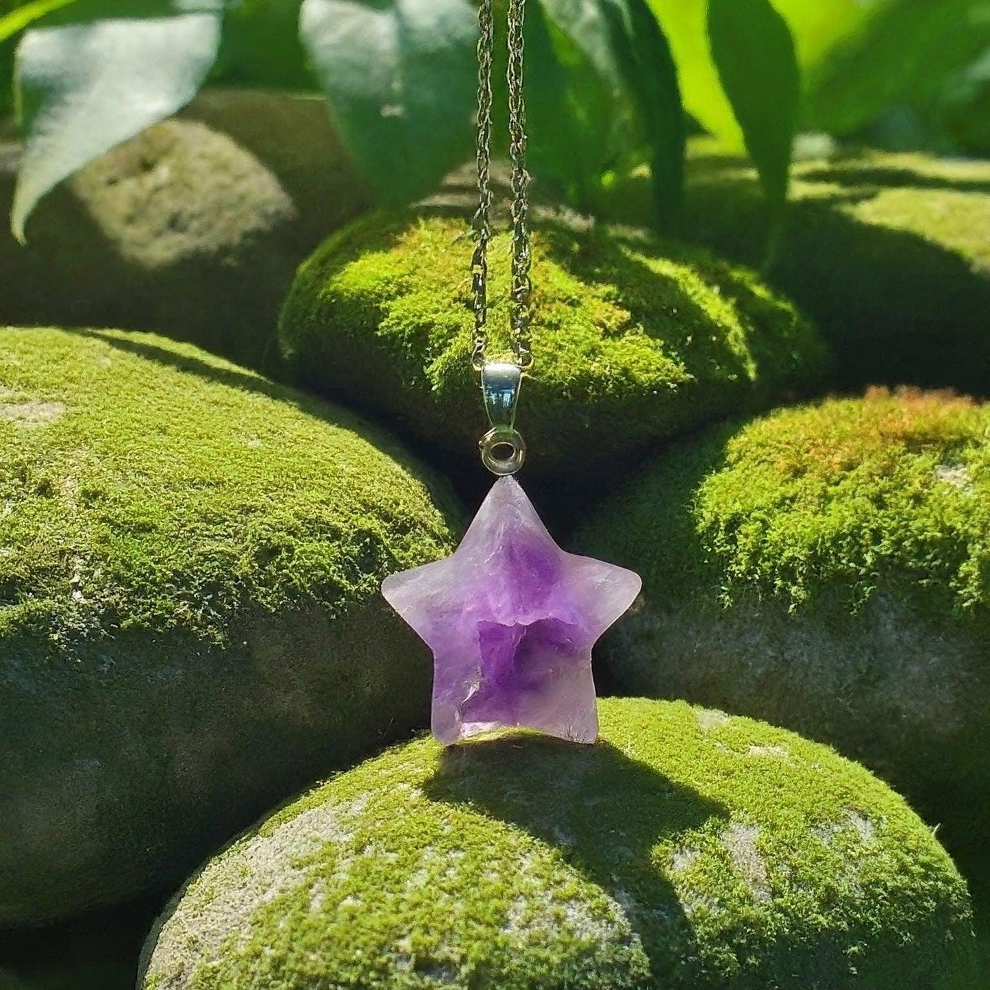 Amethyst Star Pendant | Mystic Cut, Intuition, Protection