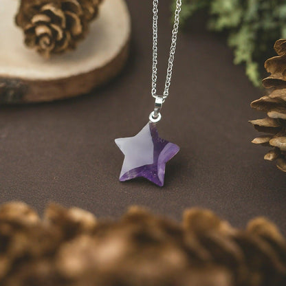 Amethyst Star Pendant | Mystic Cut, Intuition, Protection