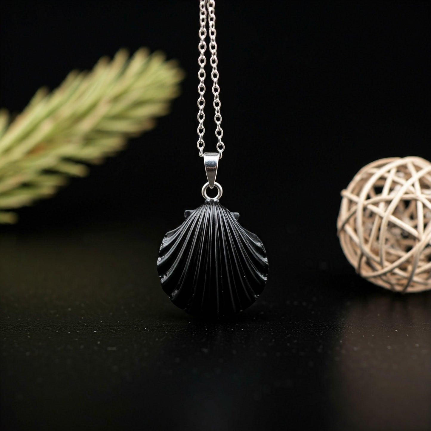 Black Obsidian Pendant | Authentic Healing Crystal for Protection and Energy Balance with Stainless Steel Chain