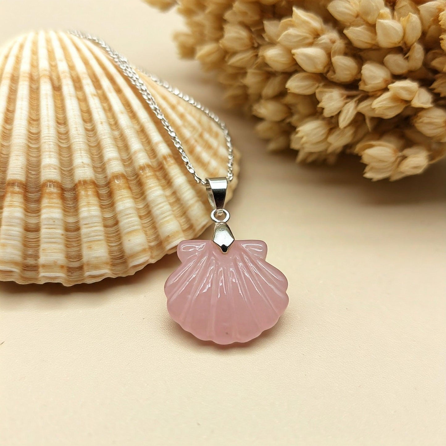 Rose Quartz Pendant | Genuine Healing Crystal Jewelry for Love & Emotional Balance