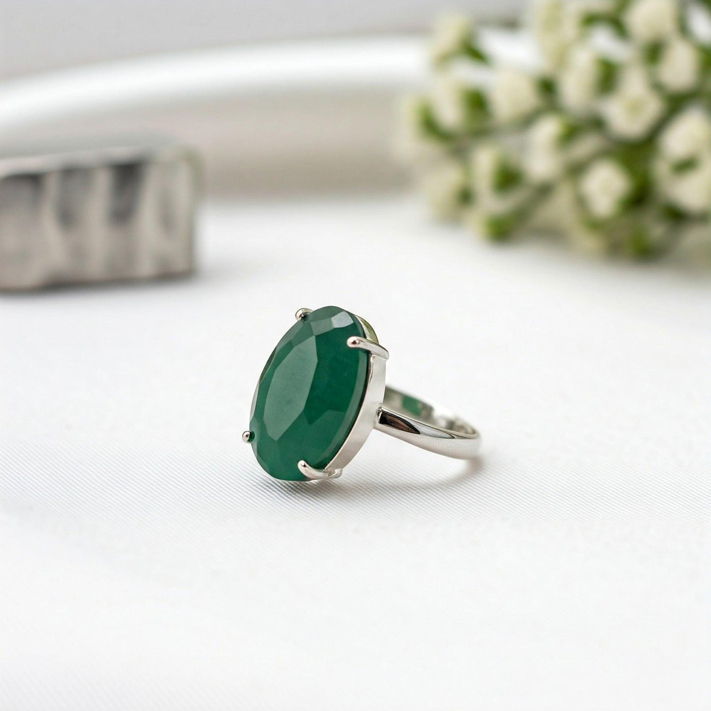 Green Aventurine Ring | Authentic Gemstone for Luck, Prosperity & Style