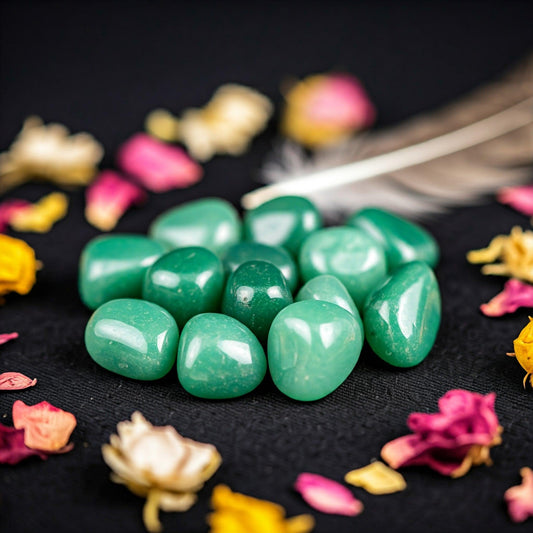 Green Aventurine Tumbled Stone | Authentic Healing Crystal for Luck, Prosperity & Emotional Balance