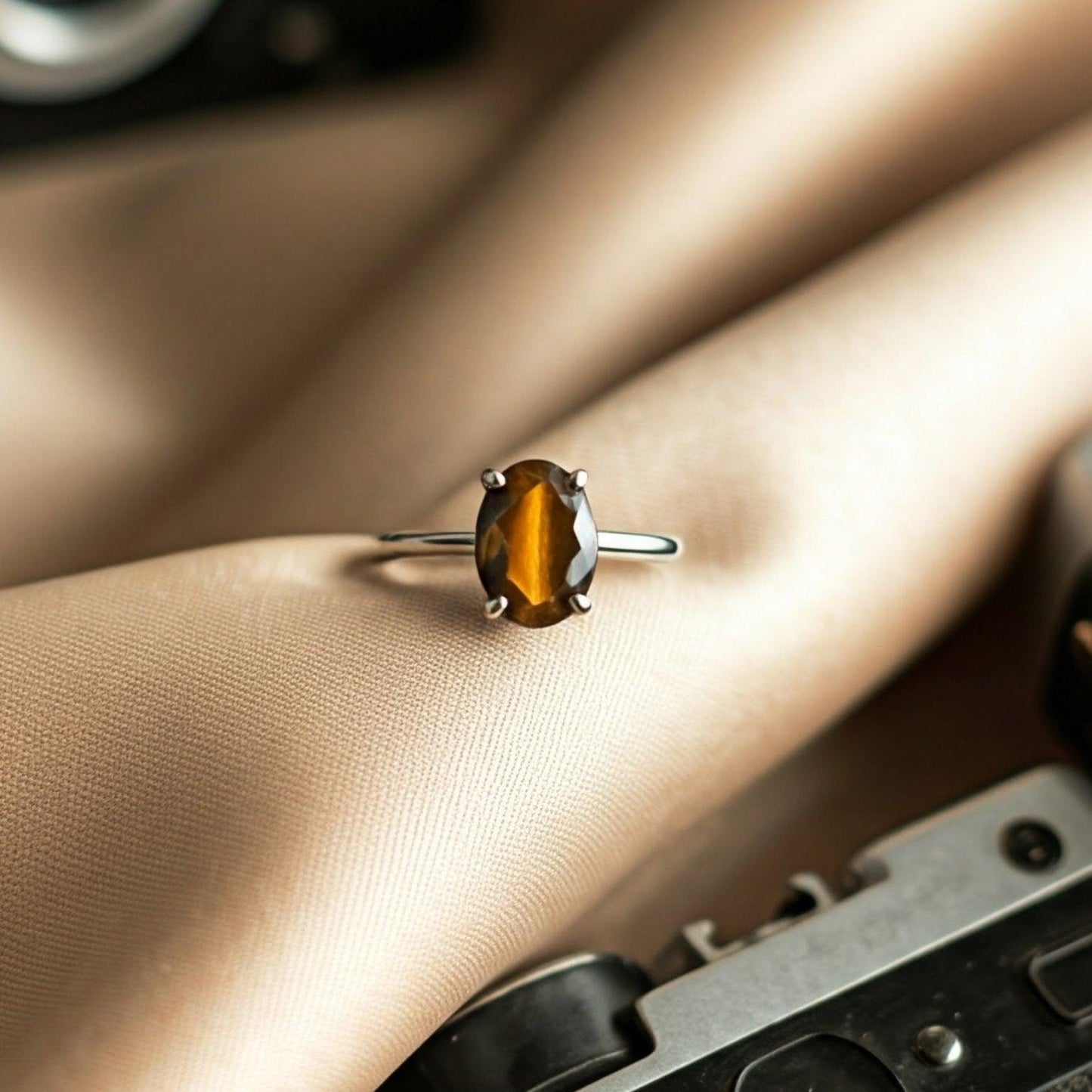 Tiger Eye Authentic Ring for Men & Women | Elegant Design, Positive Energy & Confidence Boost