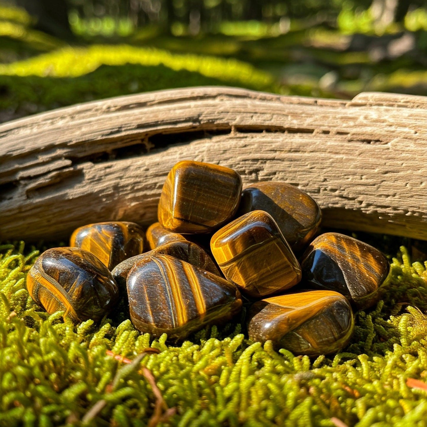 Tiger Eye Tumble Stone | Authentic Healing Crystal for Courage, Confidence & Protection