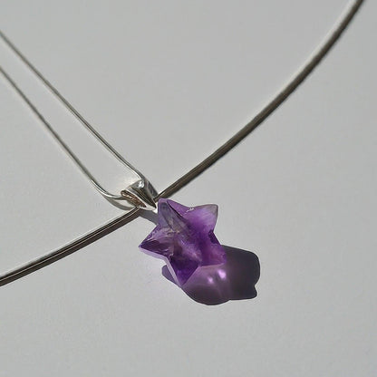 Amethyst Star Pendant | Mystic Cut, Intuition, Protection