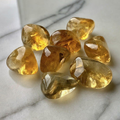 Citrine Tumbles | Healing Stones for Wealth, Energy, and Positivity