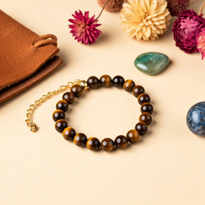 Tiger Eye Bracelet for Confidence and Protection | Authentic Healing Crystal Jewelry in India