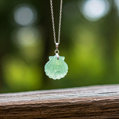 Authentic Prehnite Pendant | Healing Crystal Necklace for Spiritual Growth & Emotional Balance