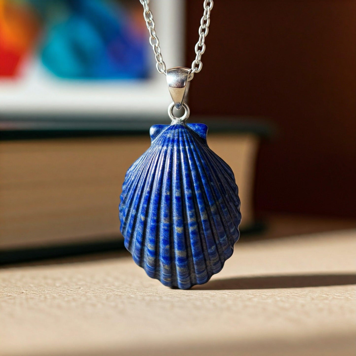 Lapis Lazuli Pendant | Authentic Healing Crystal Necklace for Wisdom, Clarity, and Protection