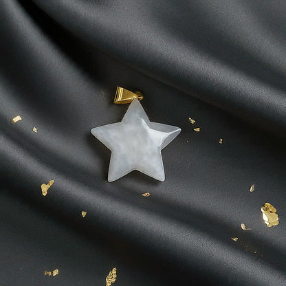 Clear Quartz Star Pendant | Amplify Energy, Clarity, Intention Setting