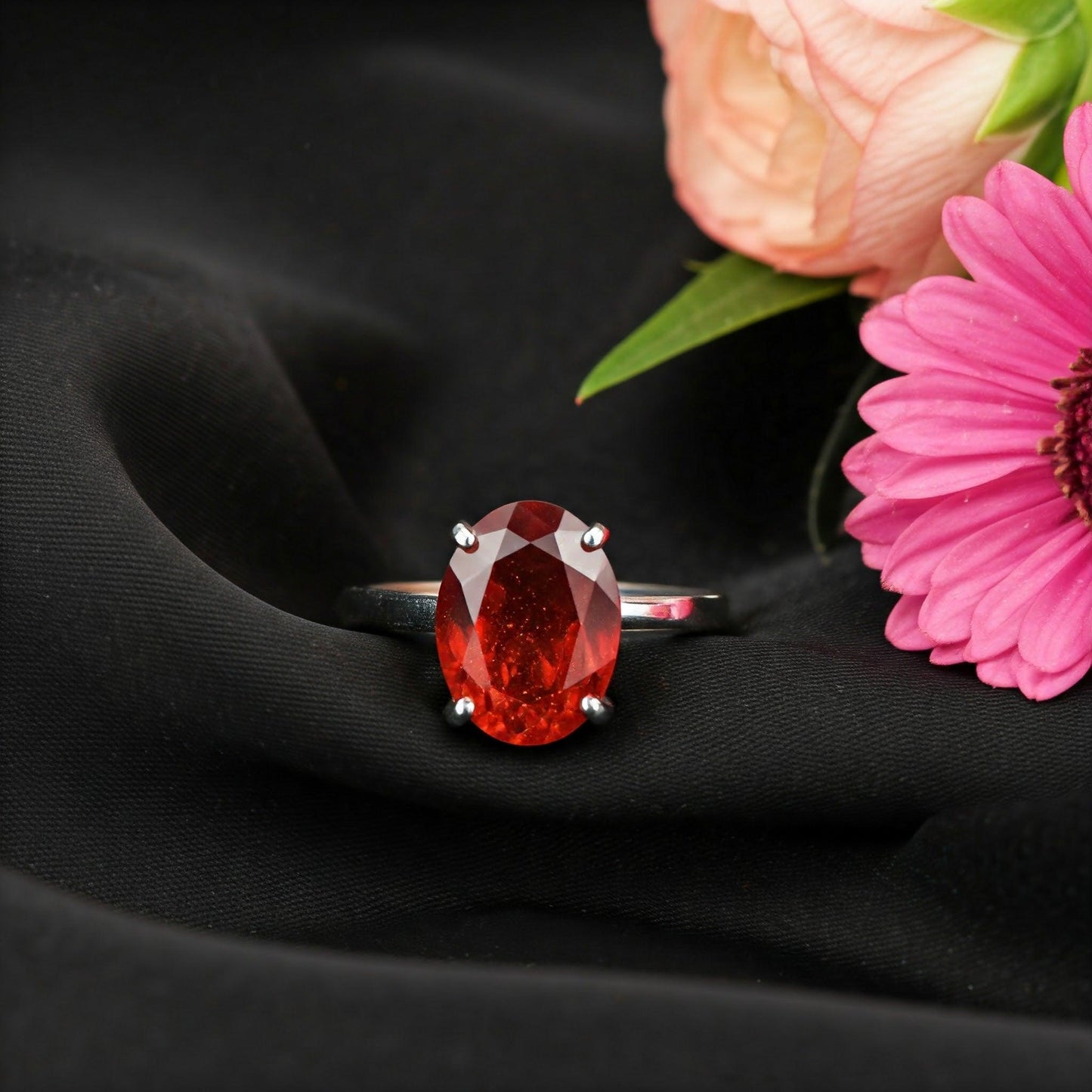 Red Goldstone Ring | Elegant Gemstone Jewelry for Positivity and Confidence