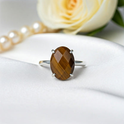 Tiger Eye Authentic Ring for Men & Women | Elegant Design, Positive Energy & Confidence Boost