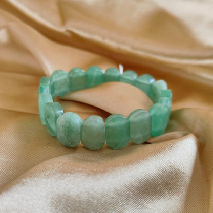 Green Aventurine Faceted Bracelet | Natural Gemstone for Luck, Prosperity & Everyday Elegance