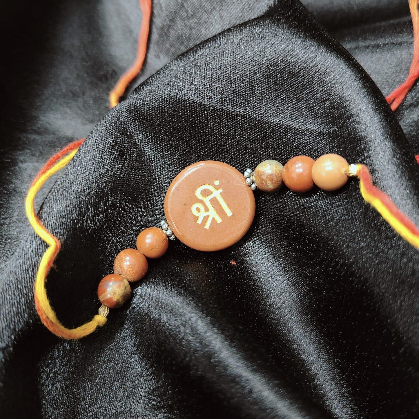 Red Jasper Crystal Rakhi | Energizing Gemstone Rakhi for Courage & Grounding