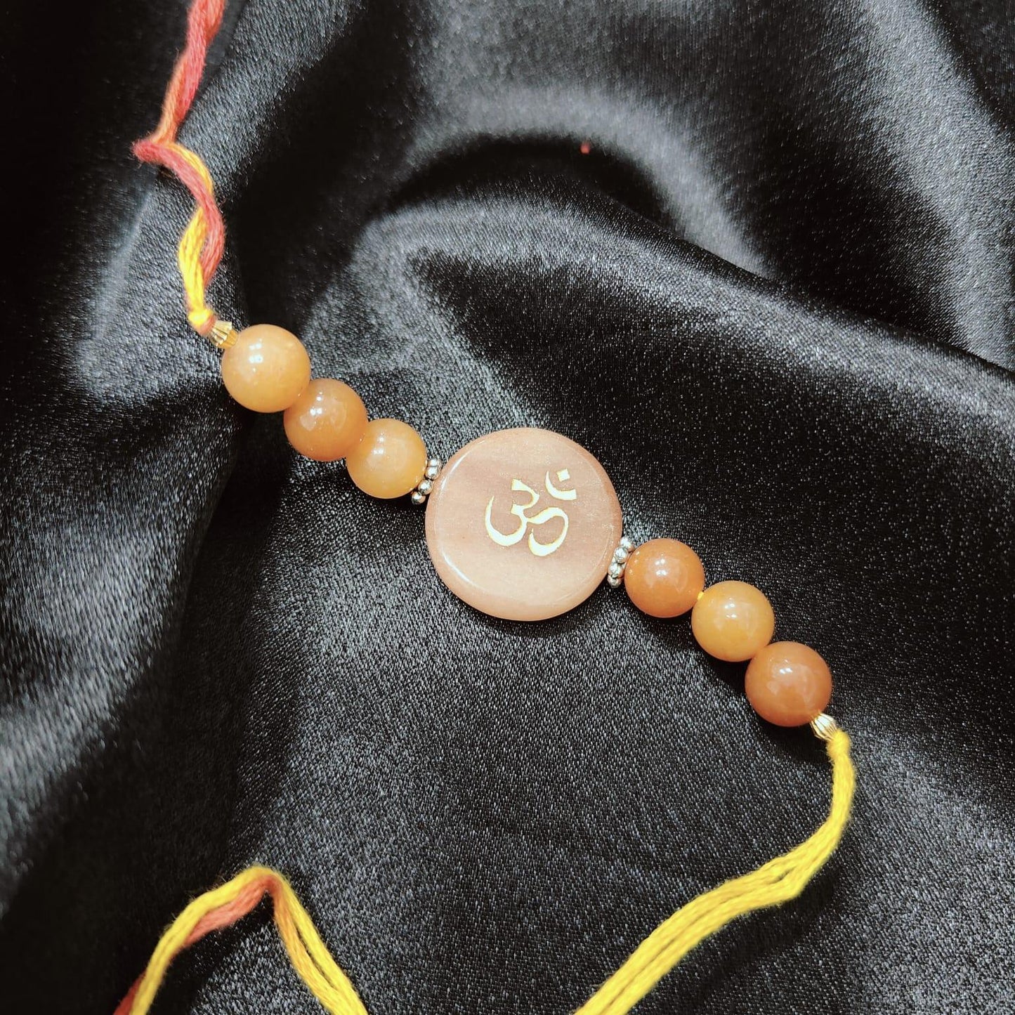 Carnelian Crystal Rakhi | Energizing Gemstone Rakhi for Courage & Vitality