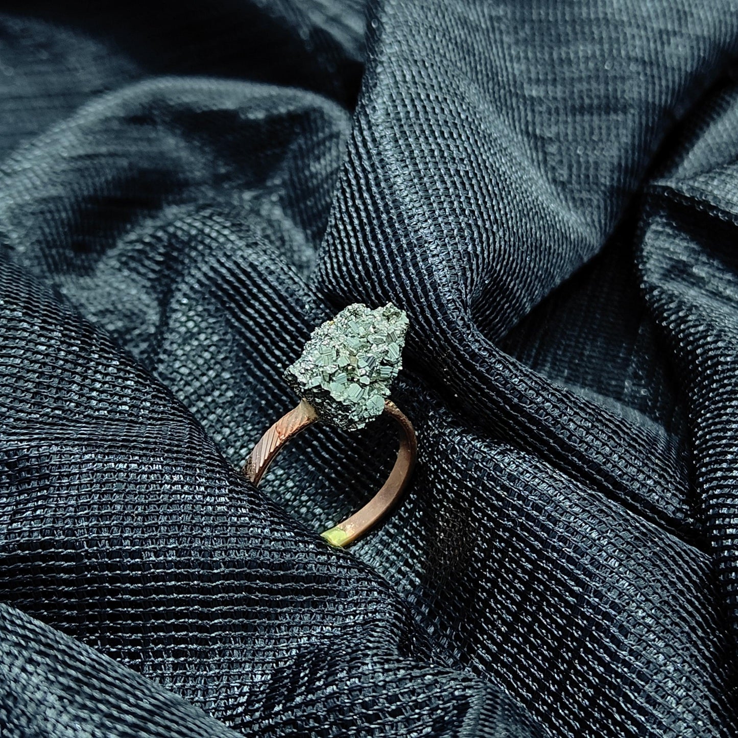 Pyrite Ring | Unleash Abundance & Confidence with This Striking Raw Gemstone