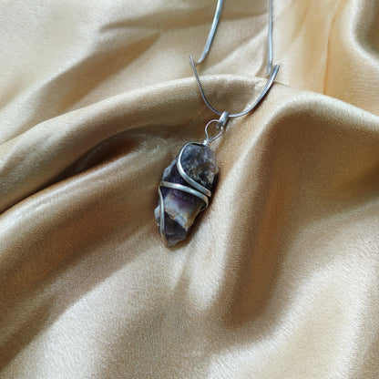 Amethyst Raw Crystal Pendant | Natural Healing Stone for Calm, Clarity & Spiritual Growth