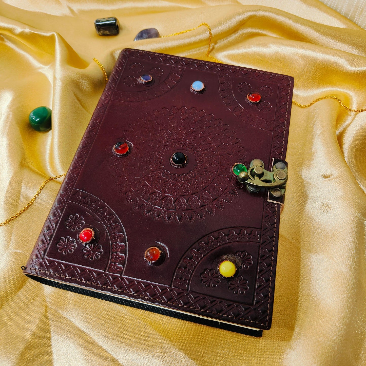 Seven Chakra Healing Diary | Crystal-Infused Journal for Mindfulness & Energy Balance in India