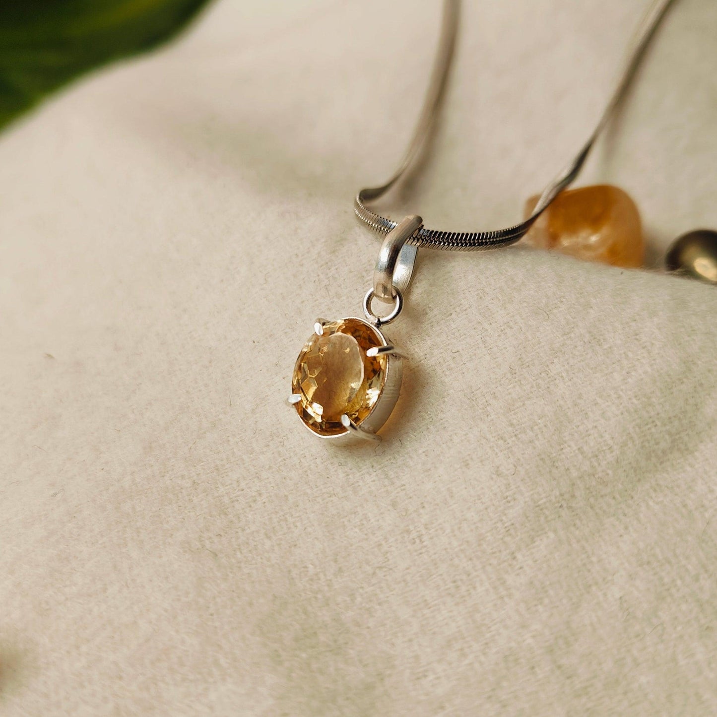 Citrine Pendant | Natural Healing Crystal for Abundance & Positivity