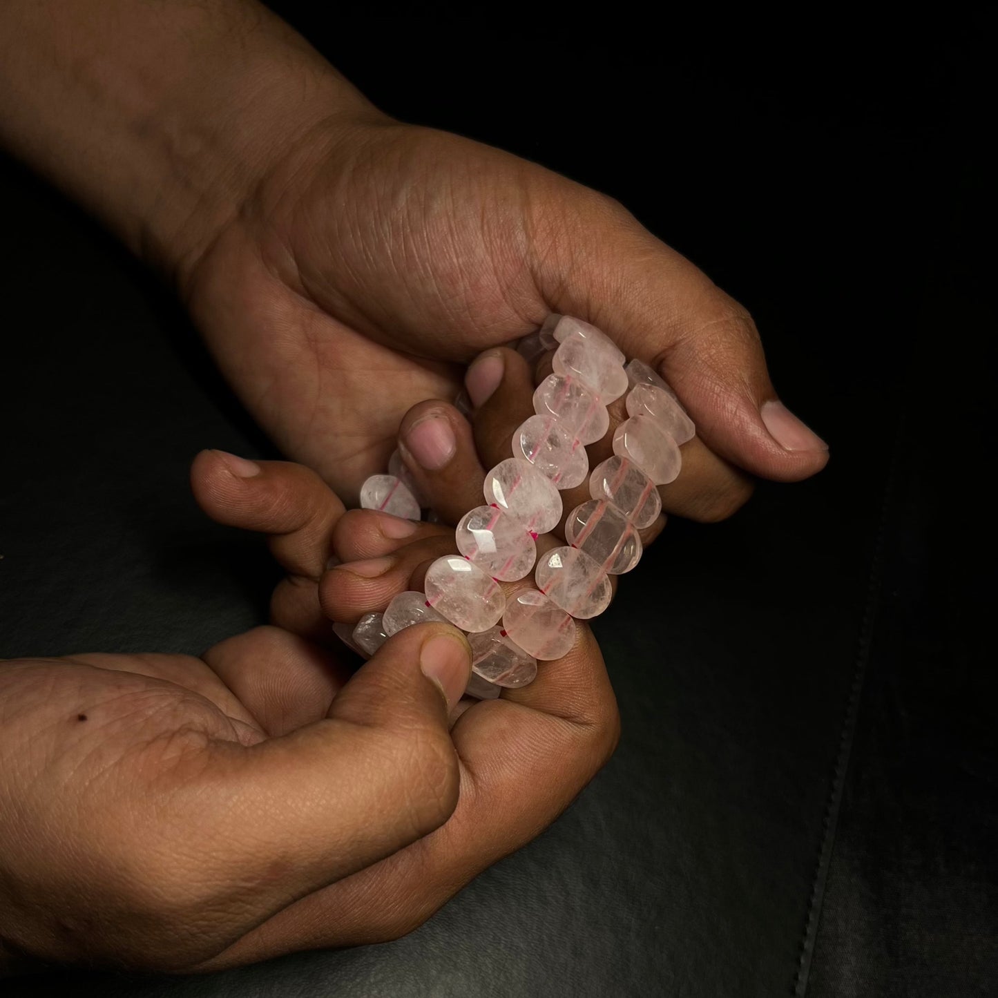 Rose Quartz Faceted Bracelet | Natural Gemstone for Love, Harmony & Beauty