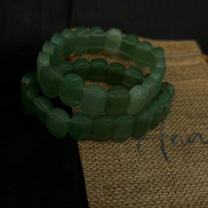 Green Aventurine Faceted Bracelet | Natural Gemstone for Luck, Prosperity & Everyday Elegance