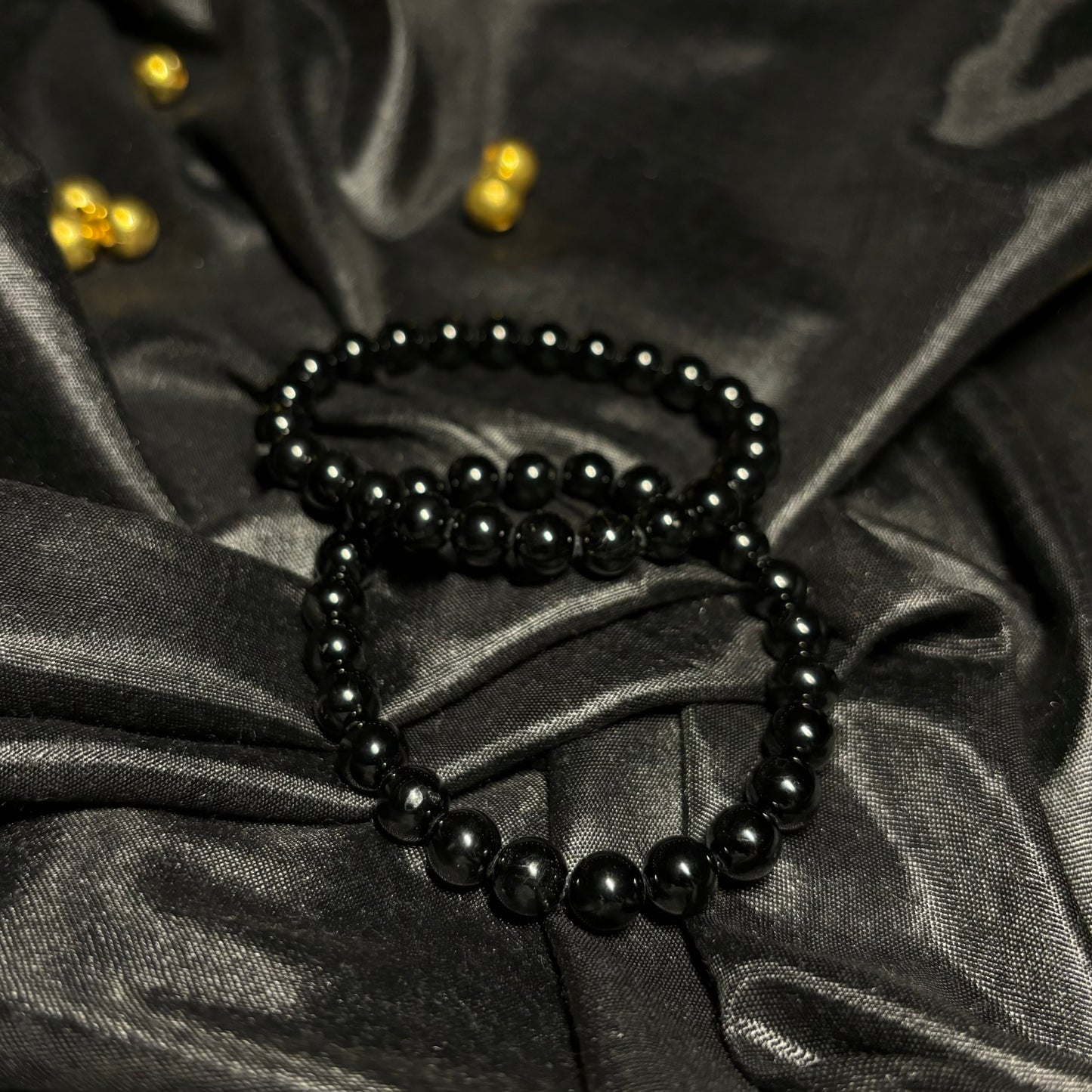 Black Tourmaline Bracelet | Luxe Protection Jewelry for a Grounded Spirit