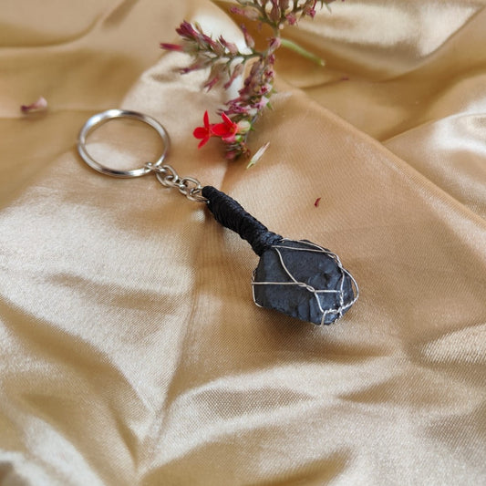 Black Tourmaline Keyring | Stylish Protection for You and Your Keys & Everyday Wellbeing