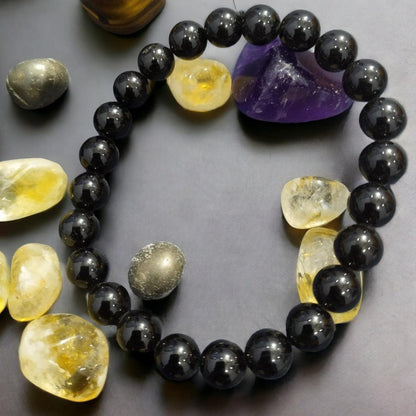 Black Tourmaline Bracelet | Luxe Protection Jewelry for a Grounded Spirit